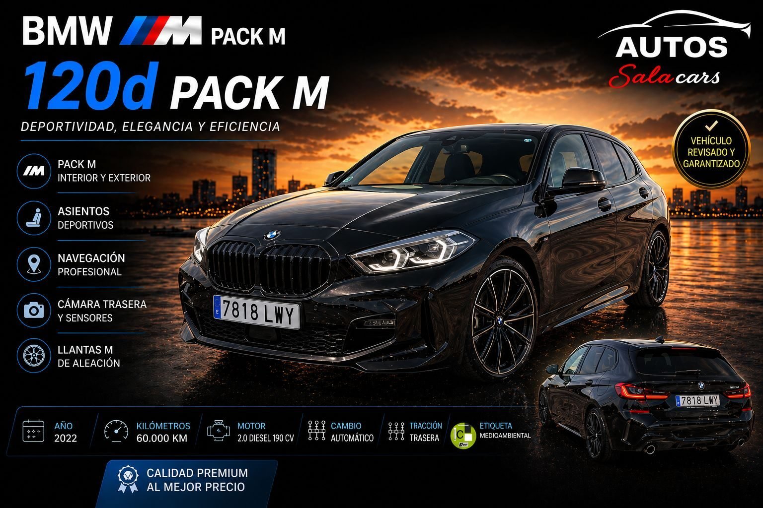 BMW Serie 1 Serie 1 120d pack m