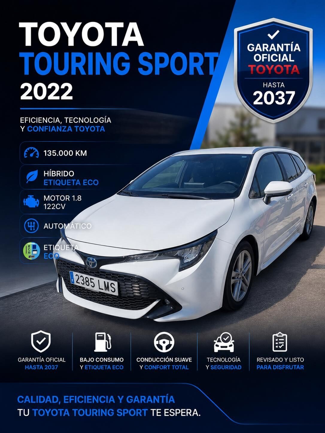 TOYOTA COROLLA 1.8 125H ACTIVE TECH ECVT TOU SPORT