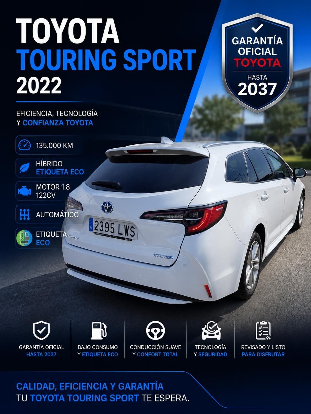 TOYOTA COROLLA 1.8 125H ACTIVE TECH ECVT TOU SPORT