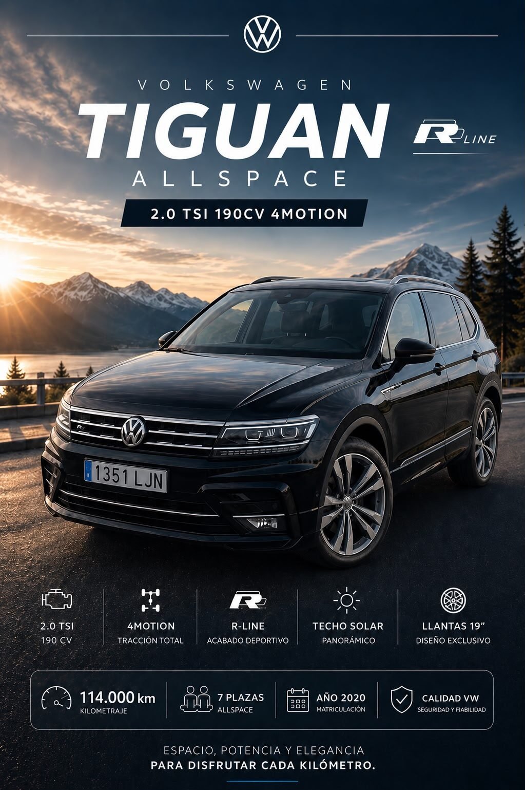 VOLKSWAGEN TIGUAN ALLSPACE RLINE 4 MOTION 