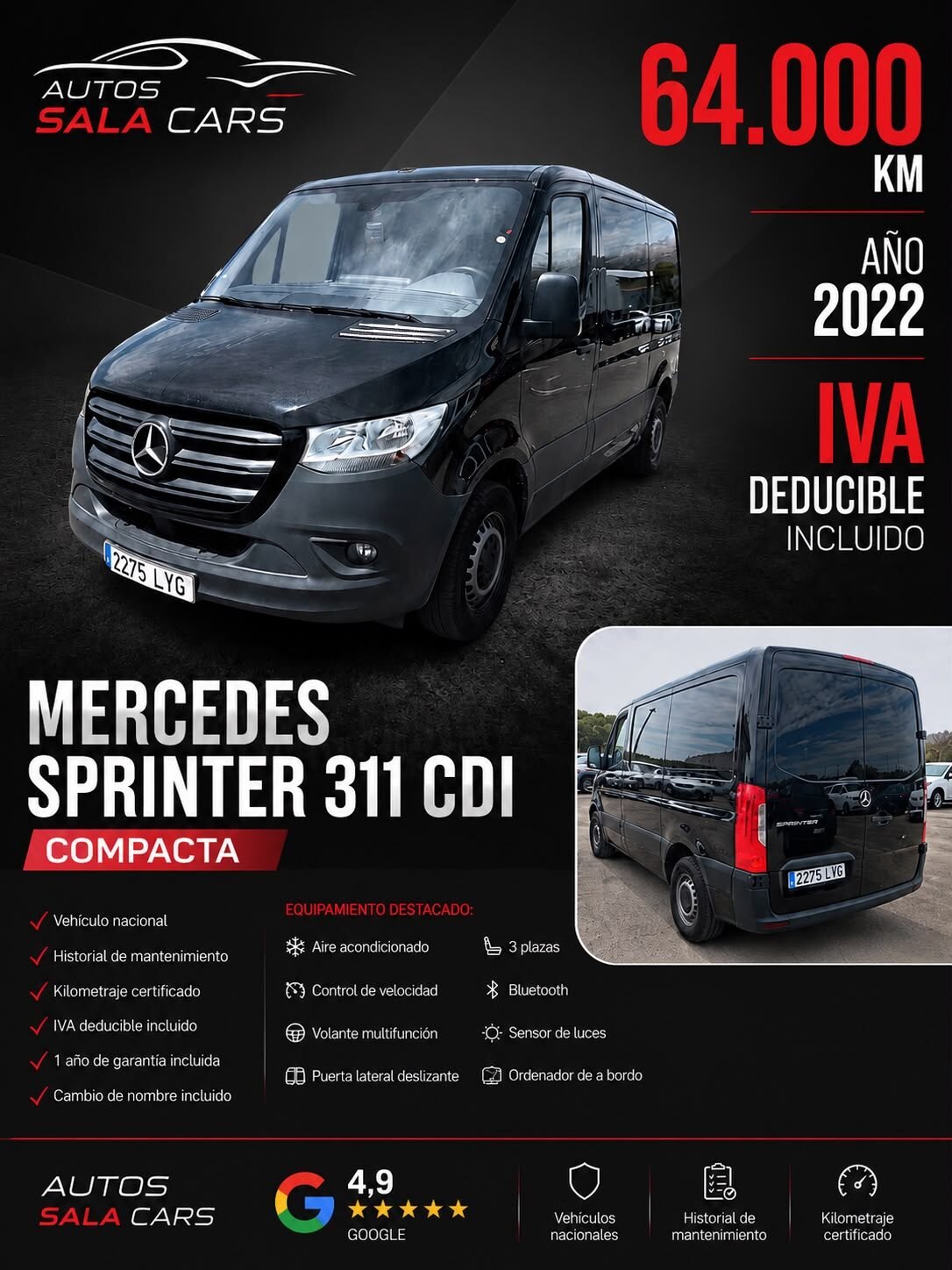 MERCEDES-BENZ Sprinter 311 CDI COMPACTO 3.5T