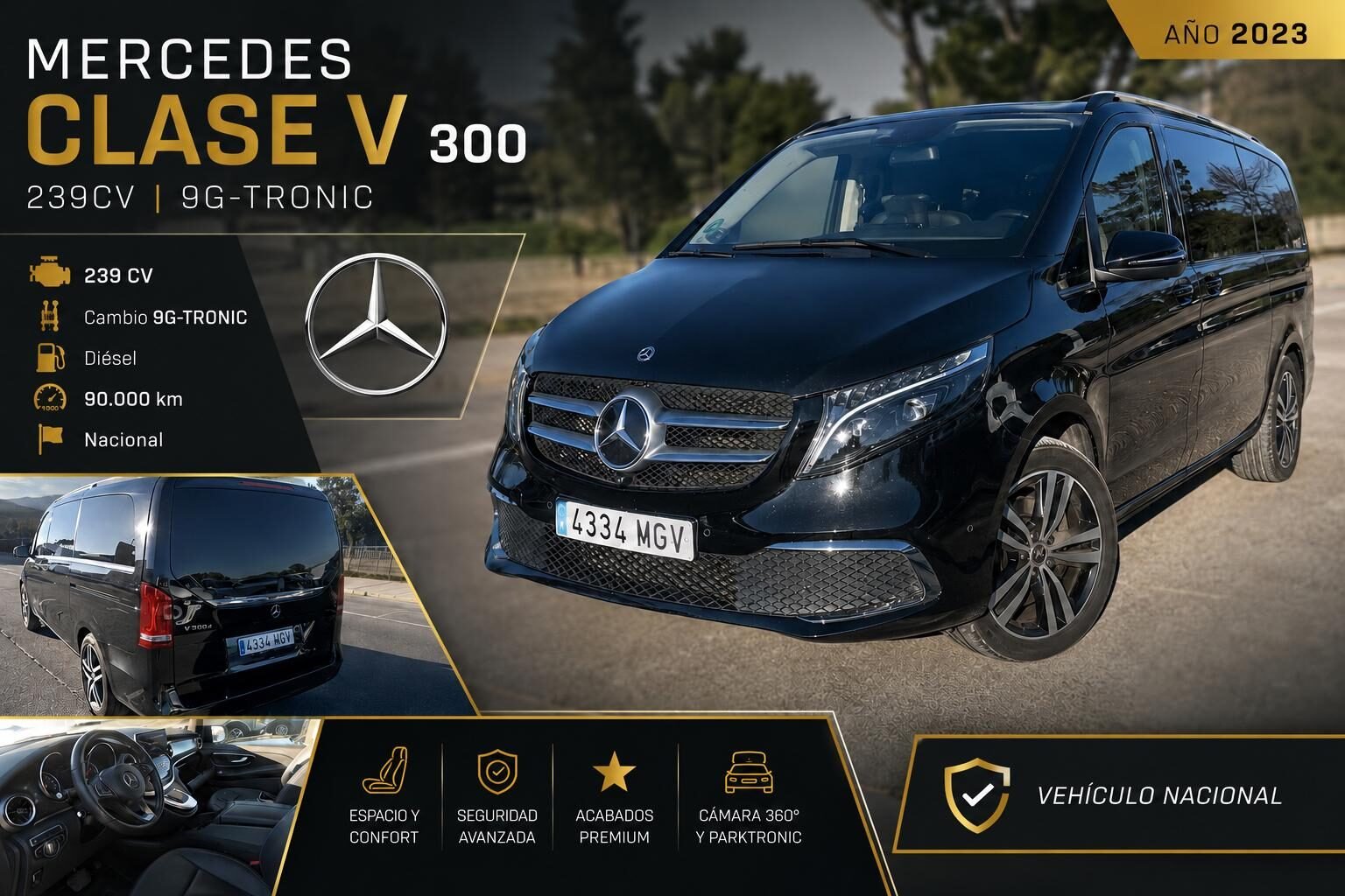 MERCEDES-BENZ CLASE V  300d avangarde largo